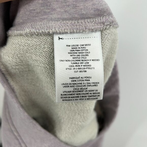 JOIE *FLAWED* Purple Ruched Ankle Comfy Sweat Pants Size Small - Picture 6 of 7